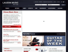 Tablet Screenshot of lauzonmusic.com